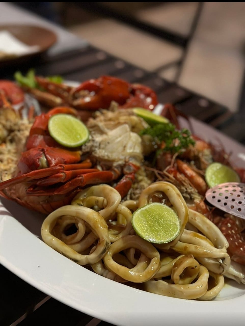 Grilled mixed Seafood Plate for 2