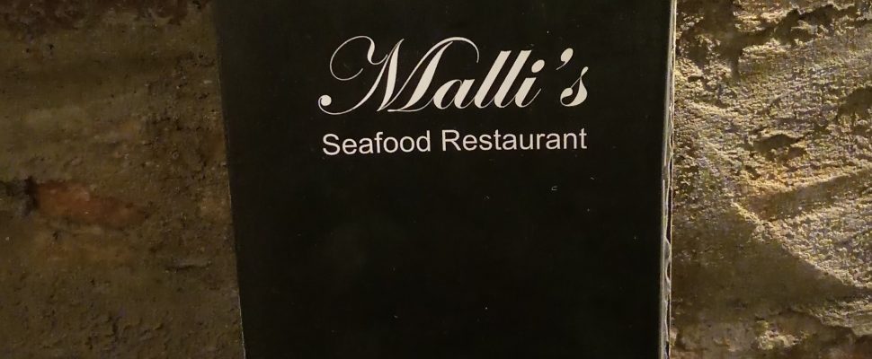 Malli's Seafood Restaurant Menu Card